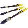Richard Elegance 13400 - Pennello da 1,9 cm, 1,9 cm e 2,5 cm, confezione da 3 pezzi, strumento per la pittura dei bordi, strumento di taglio per finestre e soffitti, senza spargimento, setole