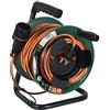 Electraline 49238 Prolunga Prolunga Jardín con avvolgitore Platino Fisso, 30 m, 2 x 1,5 mm, con presa europea Electralock dotata di un sistema di bloccaggio che impedisce la disconnessione spina-presa
