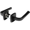 Bricard 8879080 - Coppia di maniglie in legno nero opaco su rosette zamack eVidence