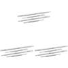 Amig Set di 6 guide corrimere metalliche mod. 25 in acciaio galvanizzato per cassetti di mobili, cassetti o armadi, estrazione parziale, resistenza di carico: 15 kg/paio, Dimensioni: 278 x 17 mm
