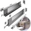 GTV - Sistema di cassetti AXIS PRO | Cassetto con lati in vetro | Cassetto | Cassetto | Altezza 116 mm Lunghezza: 300 mm | Antracite con vetro fumé