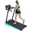 Mobvoi Home Tapis Roulant Ultra AI Intelligente 3 in 1 con Inclinazione del 6%, 12km/h 2,5HP Supporto per Tapis Roulant per Tazza Telefono Laptop Ampia Area di Corsa TicSports Zwift Kinomap 120kg
