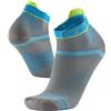 Sidas Calzini da Corsa Run Feel Running, 3 bande antiscivolo, maglia traspirante, controllo degli odori, calzini da corsa per uomo e donna