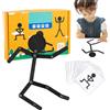 Generico Giocattolo robot regolabile - uomo in legno regolabile, puzzle interattivo | Set di puzzle di un uomo di legno di lunga durata, set di viaggi portatili, carte da 24 pack, pezzi d'azione da 48 pack