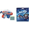Hasbro Nerf DinoSquad Stegosmash, blaster con supporto per 4, 5 dardi Nerf ufficiali & Confezione ricarica 20 dardi Nerf Elite 2.0 Include 20 dardi Nerf Elite 2.0 ufficiali