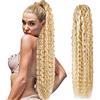 BHF Extension a coda di cavallo con coulisse, lunghezza 76,2 cm, capelli ricci lunghi, sintetica, da donna (P18/613#)