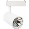 JANDEI - Faretto da Soffitto a Binario Led 40W, Luce Fredda 6000K, 2700 Lumen, 220V 50-60Hz Monofase, Alluminio per Camerini, Vetrina, Negozio, Ufficio. Colore bianco