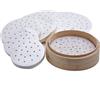 Hothotgirl Dim Sum - 250 fogli di carta per ammortizzatore di bambù, friggitrice ad aria calda, fodera Airfryer antiaderente, carta da forno rotonda, carta di bambù perforata (6 pollici/15,2 cm)