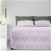 Byour3 - Copriletto Puro Cotone Matrimoniale Letto Singolo Piazza E Mezza Fantasia Damascato Primaverile Estivo Telo Arredo Copritutto Multiuso Copridivano GrandFoulard Coperta (Glicine, Singolo)