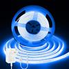 iNextStation Strascia LED COB 10M Blu, 24V Strisce LED con Adattatore, CRI93+ Dimmerabile Luci Luminosa, Larghezza 8mm Tagliabile Adesive Strip Luce per Camera Cucina Vetrina Retroilluminazione TV PC Decorare