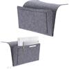 JOZMMZEOOA Tasca Portaoggetti Letto 32 * 21cm Porta Telecomando da Divano Organizer da Letto Porta Oggetti Feltro da Comodino Organizzatore Tasca Organizer Divano Comodino Cesto Portaoggetti(Grigio)