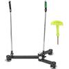 Nicear - Supporto Universale per Canna da Pesca | Altezza Regolabile & Design Pieghevole | per Polo da Terra/Pesca a Riva | Nero
