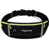 Peginmol Cintura da corsa con 3 tasche, nero, 21.7-47.2 inches, Tempo libero, sport e moda