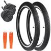 ZUKKA 2 pneumatici pieghevoli da 16 pollici, 16 x 1,75, 47 - 305, per mountain bike da 16 pollici, per bambini, per studenti, bici da ragazza, triciciclo