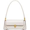 Mabecol Borsa Donna Elegante - Borsetta Vintage Piccola a Spalla con Tracolla Sottile, Stile Minimal Chic, per Serate, Feste, Cerimonie e Uso Quotidiano (Bianco)