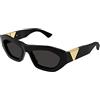 Bottega Veneta Occhiali da Sole BV1221S Black/Grey 54/18/125 donna