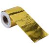 Keenso Involucro per Scudo Termico per Auto, 5 M * 5 Cm Nastro Adesivo Riflettente per Scudo Termico in Alluminio per Auto (Oro 5M*5Cm)