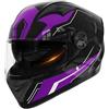 QJWMatic Casco Moto Integrale Casco Bici da Strada Leggero con Doppia Visiera Parasole Antiappannamento Certificato ECE per Giovani Adulti, Uomini E Donne A,54-61CM