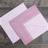 Vionara Home Completo Lenzuola in Cotone, Set Lenzuola Vari Misure, Made in Italy, Completo Letto Cotone, Lenzuola Sotto con angoli, Sopra e Federe, Art. M158 (Rosa, Singolo)