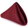 Trimming Shop 50 tovaglioli da tavola in cotone e poliestere bordeaux per la casa, 50,8 cm, con bordi orlati, per cene di Natale, matrimoni, banchetti, feste, eventi, leggeri e lavabili in lavatrice