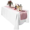Trimming Shop Confezione da 10 runner da tavola in raso color oro rosa, 28 x 274 cm, runner da tavola in seta satinata, per sedie, festoni, ricevimenti, Natale, feste di compleanno, decorazione da