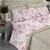BANZAII TEXTILE INNOVATOR ONLINE Banzaii - Completo Lenzuola Matrimoniale In Microfibra Made In Italy Con Angolo h 30 cm Giulia Rosa