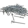 VITFER Rivetti a Fiore in Alluminio 4.8x16 mm - Kit da 150 Pezzi - Per Targhe Auto, Moto, Scooter e Portatarga Universali