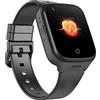 Weyot Smartwatch Per Rilevamento Caduta Anziani, Dispositivi Di Allarme Caduta Per Anziani, Con Chiamata Di Emergenza SOS Videochiamata HD Orologio GPS Per Demenza Alzheimer,Black