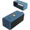 Generic Custodia protettiva in silicone per altoparlanti Bluetooth portatili Marshall Emberton II, antiurto, antipolvere e impermeabile, per un uso senza preoccupazioni ovunque, blu