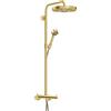 AXOR One colonna doccia con termostatico, 48794950, One ottone spazzolato [Rubinetteria Bagno > Colonne Doccia]