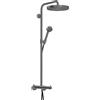 AXOR One colonna doccia con termostatico, 48794340, One nero cromato spazzolato [Rubinetteria Bagno > Colonne Doccia]