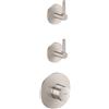 AXOR One rubinetto doccia da incasso con termostatico, 48722800, One acciaio inox spazzolato [Rubinetteria Bagno > Rubinetteria Doccia]