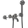 AXOR One rubinetto vasca da incasso, miscelatore a due comandi, 48443330, One nero cromato [Rubinetteria Bagno > Rubinetteria Vasca]