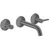 AXOR One rubinetto lavabo a parete, 48150340, One nero cromato spazzolato [Rubinetteria Bagno > Rubinetteria Lavabo]