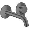 AXOR One rubinetto lavabo a parete, 48170340, One nero cromato spazzolato [Rubinetteria Bagno > Rubinetteria Lavabo]