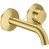 AXOR One rubinetto lavabo a parete, 48170950, One ottone spazzolato [Rubinetteria Bagno > Rubinetteria Lavabo]