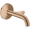 AXOR One rubinetto lavabo, installazione a parete, 48180310, One oro rosso spazzolato [Rubinetteria Bagno > Rubinetteria Lavabo]
