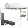 Bop Garden Gazebo 3x4,5 mt Pieghevole Impermeabile Da Esterno, Struttura Resistente in Acciaio, Richiudibile a Fisarmonica, Con Sacca Per il Trasporto, Copertura in Poliestere | Gazebo Pop-up Portatile Robusto