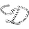 Suplight Anello Donna con Iniziale L, Argento 925, Monogramma Regolabile con Confezione Regalo