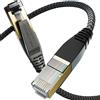 KabelDirekt - Cavo Ethernet CAT8 - 0,3 m - cavo per internet/rete con design intrecciato flessibile e resistente e velocità trasmissione fulminea di 40 Gbps, CAT8.1, ottime per giochi/PS5/XBO/Switch