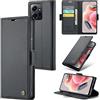 Rerzoiro Cover per Xiaomi Redmi Note 12 4G Custodia Portafoglio [Blocco RFID] Premium Pelle PU Wallet Case Flip Libro con Porta Carte Slot Supporto Flip Case per Xiaomi Redmi Note 12 4G, Nero
