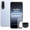OnePlus Smartphone Nord 5 12 GB RAM 512 GB Storage Display AMOLED 6,83 Pollici 144 Hz, Snapdragon 8s Gen 3, Doppia fotocamera 50 MP, Batteria 5200 mAh, con caricabatterie 80W e Nord Buds 3 Pro, Blu