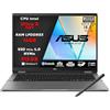 ASUS Vivobook 14 Flip 5 Pc Portatile, Notebook Intel Core Ultra 5, 16Gb RAM, SSD 512GB, 14.0 Oled Touch Screen, Computer Portatile, Laptop, Tastiera Retroilluminata, Con Pennino In Dotazione