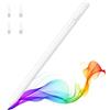MoKo Penna per iPad (A16) 11a 10a 9a Gen, Penna Stilo per 2018-2026 Apple iPad 11-6, Mini 7-5, Air M3/M2 11/13/5/4/3, Pro M4 13/12.9/11 Sensibilità di inclinazione,Ricarica Rapida USB-C, Bianco