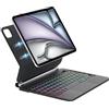 FOGARI Magic Keyboard - Custodia per iPad Air 13 2025/2024 (M3/M2), Magic Keyboard per iPad Pro 12.9 (6/5/4/3 Gen), QWERTZ tedesco, supporto magnetico Magic Keyboard con trackpad multiuso, nero