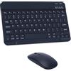 Generico Set Tastiera e mouse wireless Bluetooth, Tastiera Wireless Portatile Ultra Sottile, Tastiera Ricaricabile, Ergonomica, Compatibile con Sistemi iOS, Windows, Android