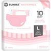 SUNKISS Masterpiece Pannoloni per Adulti a Mutandina per Incontinenza, Pannoloni Mutandina per Uomini e Donne, Unisex, Controllo degli Odori, Protezione Durante Notte, Rosa, Taglia L, 10 Unità