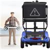 FANGZHL Scooter per Disabili da Viaggio per Auto E Barca,Scooter per Disabili Pieghevoli Leggeri,Scooter per Disabili A 4 Ruote,Motore Brushless da 270 W,capacità di Carico Sicura 120 kg A