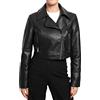 QUEEN HELENA Giacca in Ecopelle Biker Giubbetto Corto Giacchetta Leggera Casual Morbida Donna Y3001 (IT, Testo, XL, Regular, Regular, Nero)