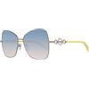 Emilio Pucci EP0147 5920W Sunglasses, Palladio Lucido W. Verde Lime/Blu Sfumato A Ro, Taglia Unica Uomo